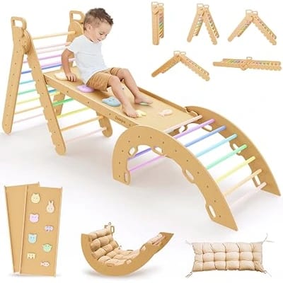 Duanico large 9-in-1 Pikler triangle set