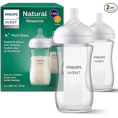 Philips Avent Natural Response Glass Baby Bottle