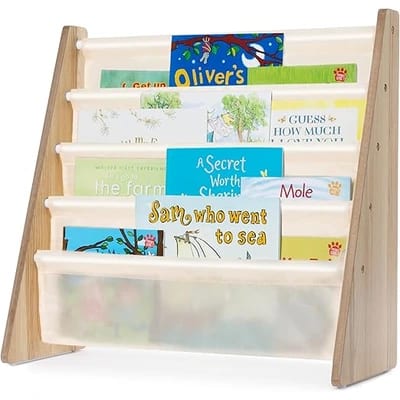 LIVIVO 4-tier kids' sling bookcase