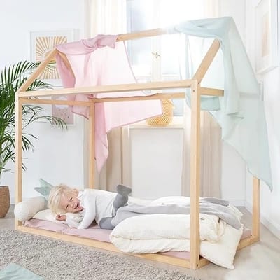 roba Bamboo House Toddler Floor Bed