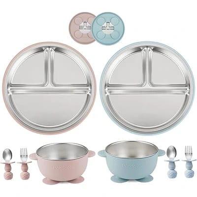PandaEar stainless steel baby tableware set
