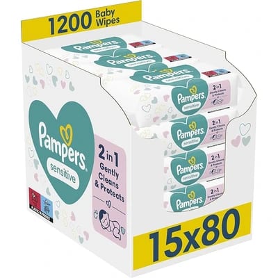 Pampers Sensitive baby wipes