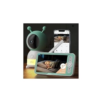 BOIFUN 2K Wi-Fi baby monitor with app and screen