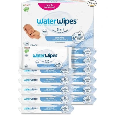WaterWipes Sensitive+ baby wipes