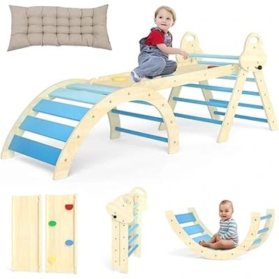 Puecrof 7-in-1 Pikler triangle set