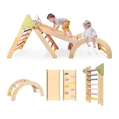 LOL-FUN 3-in-1 Pikler triangle set