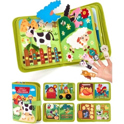 hahaland toddler busy book board