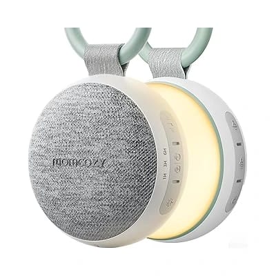 Momcozy portable baby sound machine with night light