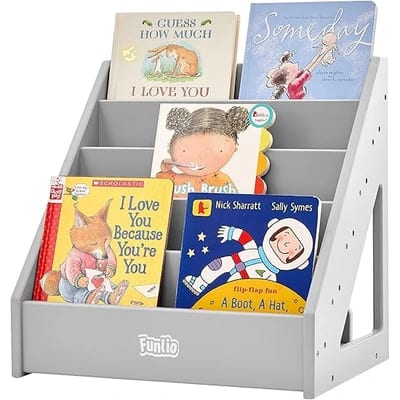 FUNLIO compact toddler front-facing bookcase