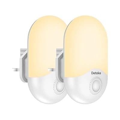 Detake 2-pack plug-in night lights