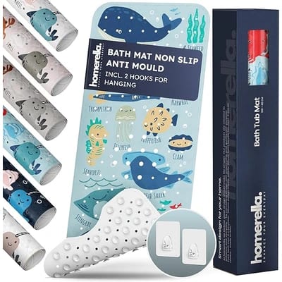 Homerella extra-long baby and toddler bath mat